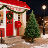 Winga 6FT 72-Inch Green Curved Christmas Tree - Realistic PE & PVC, Fluffy Dense Branches, Easy Assembly, Stable Metal Base, Holiday Decor for Home & Parties