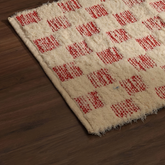 Camelot 36x24" Red Scatter Rug - Soft Cotton Blend Accent Rug for Living Room, Bedroom, Entryway. Textured Comfort, Fringed Edges, Rustic Elegance. Durable, Easy Care Home Décor from India.