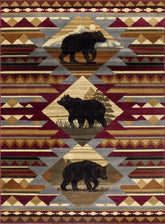 Nature's Nest 2'7" x 7'3" Lodge Area Rug | Red Polypropylene Southwest Runner for Entryway, Hallway, Living Room | Stain Resistant, Durable, Kid & Pet Friendly, Made in Turkey