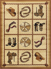 Tribes GC Southwest Area Rug 2'7" x 7'3" Beige 100% Polypropylene, Stain-Resistant, Durable Runner for High-Traffic Entryways, Living Rooms, Hallways, Made in Turkey