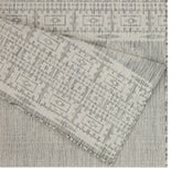 Sunshine GC_HAR2024 Silver 5'3" x 7'3" Indoor/Outdoor Area Rug - Durable Polypropylene, Stain-Resistant, Easy Clean, Flatweave for Entryways & Patios, Made in Turkey