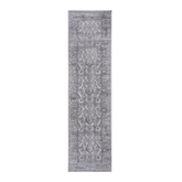MARFI Collection 2'x8' Ivory & Grey Oriental Runner Rug: Stain-Resistant, Non-Shedding Polyester for Living Room, Hallway, Entryway, Bedroom, Home Office. Kid & Pet-Friendly, Durable, Easy Care. Turkish Made.