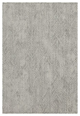 Sunshine GC_HAR2012 Silver 2'7"x7'3" Indoor/Outdoor Flatweave Polypropylene Area Rug, Stain-Resistant, Easy Clean, Durable, Made in Turkey
