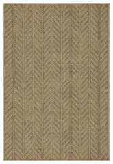 Earth GC Jute/Mocha 7'10"x10'3" Indoor/Outdoor Area Rug - Stain Resistant Polypropylene, Flatweave, Easy Clean, Durable for Patio, Deck, Living Room, Entryways, Made in Turkey