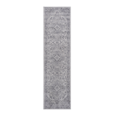 MARFI Collection 2'x8' Silver Oriental Runner Rug - Stain Resistant, Non-Shedding Polyester for Entryway, Hallway, Living Room, Kitchen, Kid & Pet Friendly, Medium Pile, Turkish Made