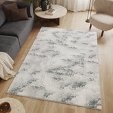 Geometrix GC_DIM1003 Gray 7'10" x 10'6" Area Rug | Ultra-Soft 100% Polyester Boho Geometric Design | Durable, Stain-Resistant for Living Room, Bedroom, High Traffic Areas | Made in Turkey | Plush Pile