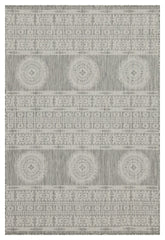 Sunshine Collection GC_HAR2024 Silver 2'7" x 7'3" Indoor/Outdoor Area Rug - Durable Polypropylene, Stain-Resistant, Easy Clean, Flatweave for Entryways, Patios, Living Spaces, Made in Turkey