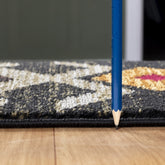 Tribes GC Southwest Black Polypropylene Area Rug Runner | 2'7" x 7'3" | Stain & Pet Friendly | 0.39" Pile | Durable Home Decor | Made in Turkey