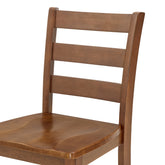 Retro Brown 5-Piece Dining Table Set with 4 Ergonomic Chairs, Space-Saving Design for Kitchen & Living Room, MDF & Rubber Wood, Easy Assembly