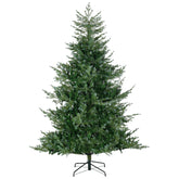 HOMCOM 7.5ft Wide Artificial Christmas Tree - Auto-Open, 1288 Realistic Branches, Flame Retardant Plastic & Steel Base for Indoor Holiday Decor, Easy Assembly, Green