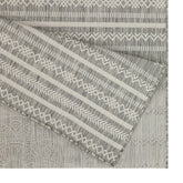 Sunshine GC_HAR2018 2'7" x 7'3" Silver Polypropylene Indoor/Outdoor Area Rug - Stain Resistant, Easy Clean, Durable Flatweave for Entryways & High Traffic Areas, Made in Turkey