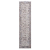 PAYAS Collection 2'x8' Traditional Runner Rug - Stain-Resistant Polyester, Brown & Beige, Medium Pile, Cotton Backing - Perfect for Hallway, Entryway, Living Room, Kitchen