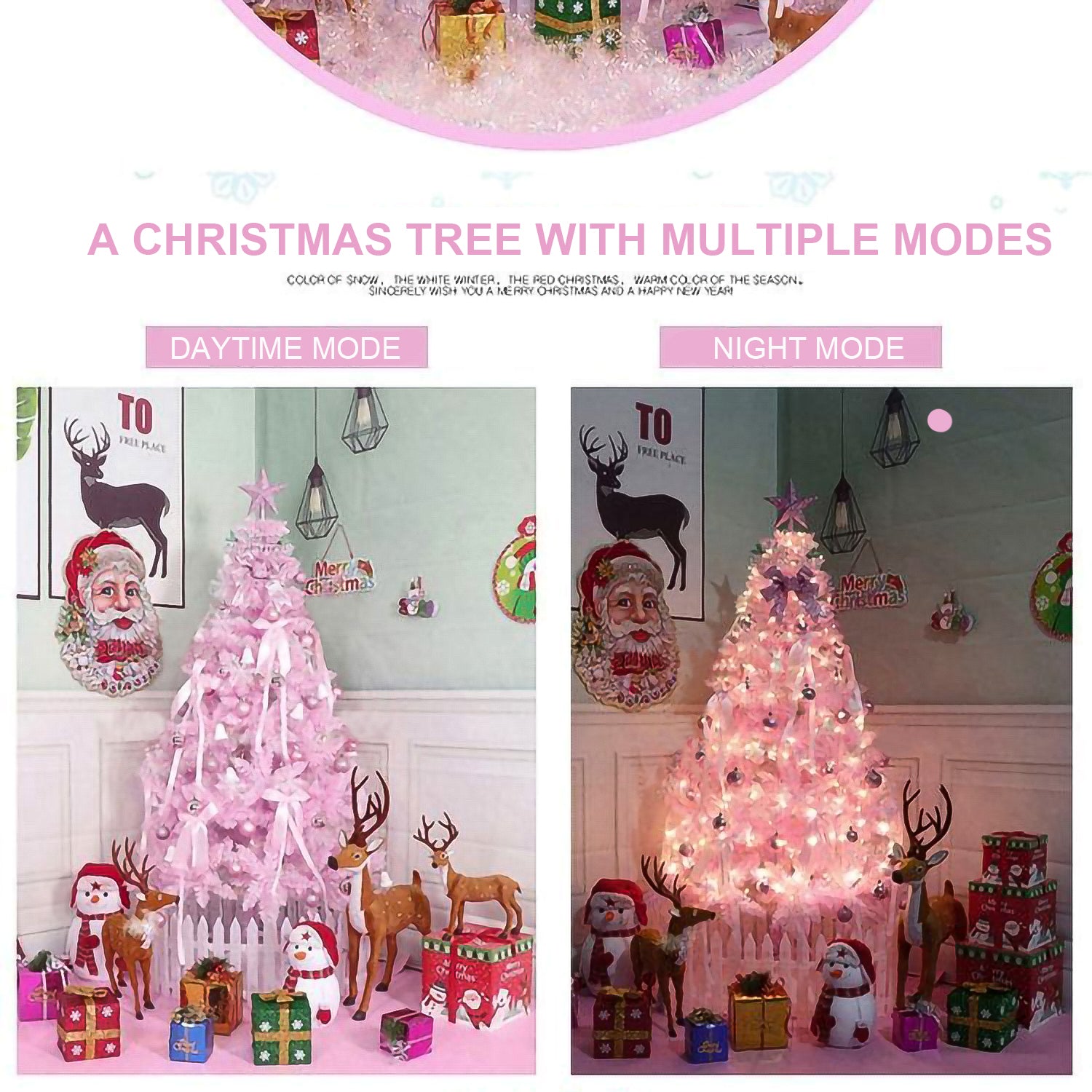 6FT Slim Pink Pencil Christmas Tree - Flame-Resistant PVC, Sturdy Metal Base, Easy Assembly for Apartments, Offices &amp; Holiday Decor