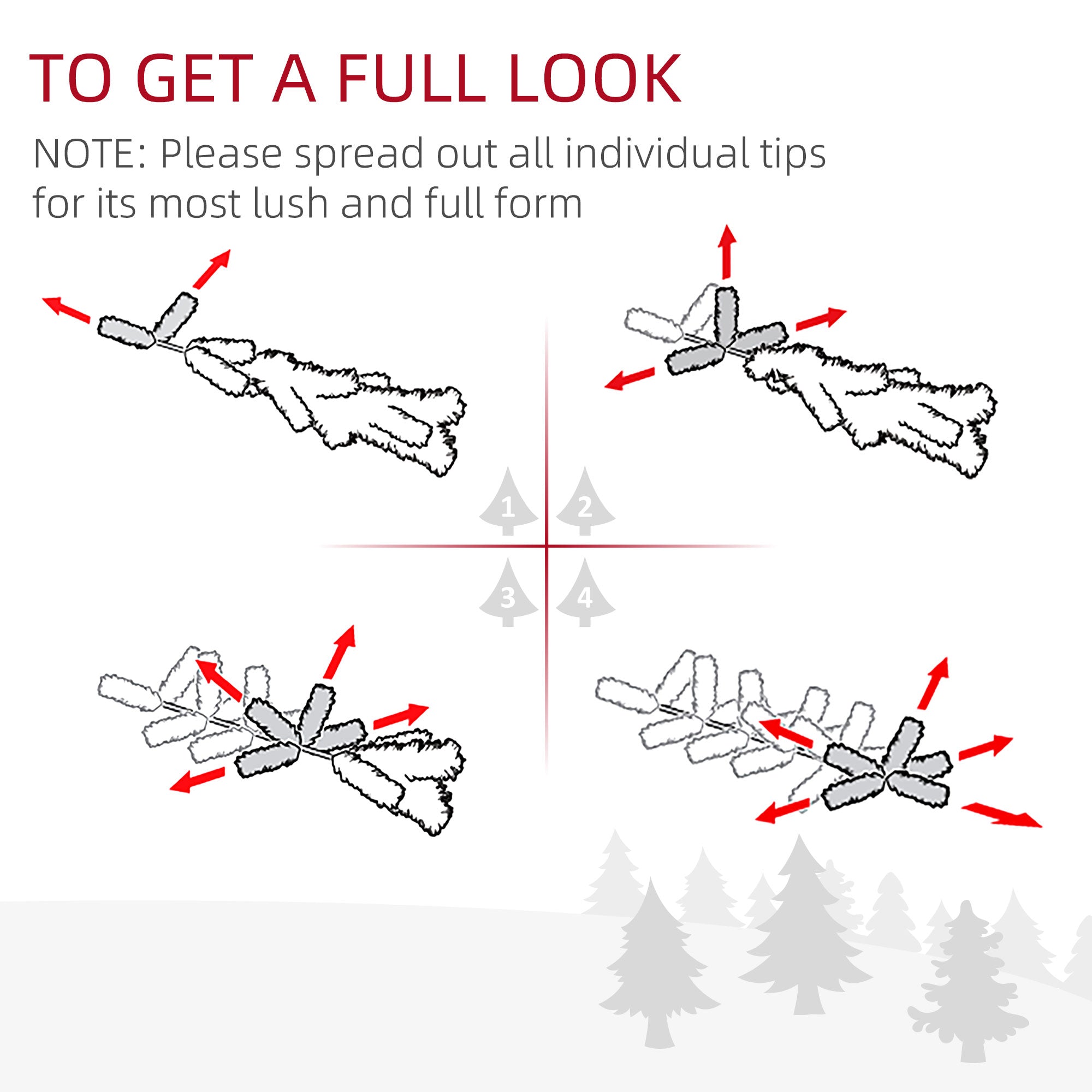 HOMCOM 6ft Black Douglas Fir Artificial Christmas Tree | 1000 Tips, 250 Warm White LED Lights | Realistic Plastic Branches, Sturdy Metal Base | Indoor Holiday Decor