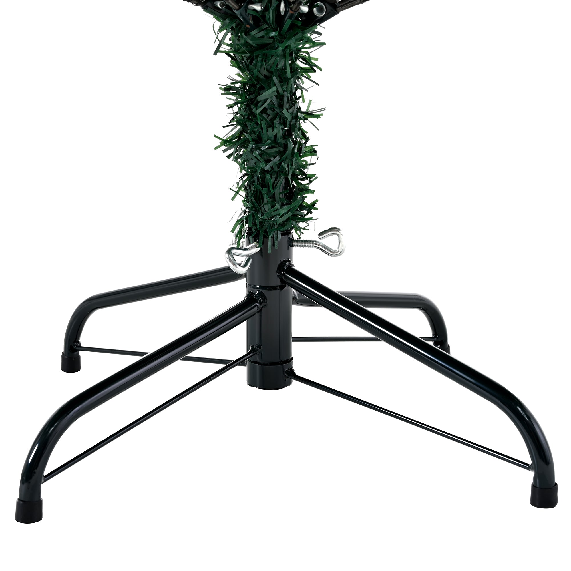 Premium 7FT Realistic Spruce Christmas Tree | Full PE Needles, Hinged Branches for Easy Setup | Lush Green, Unlit, Reusable | Indoor Holiday Decor, Sturdy Metal Stand Included
