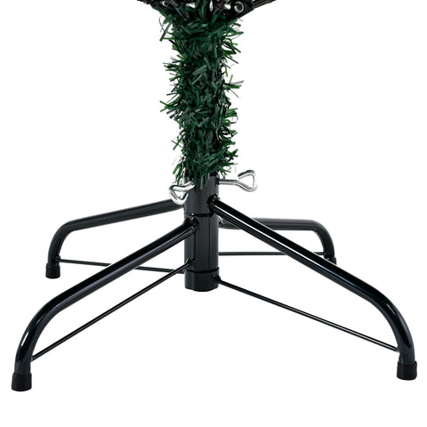 Premium 7FT Realistic Spruce Christmas Tree | Full PE Needles, Hinged Branches for Easy Setup | Lush Green, Unlit, Reusable | Indoor Holiday Decor, Sturdy Metal Stand Included