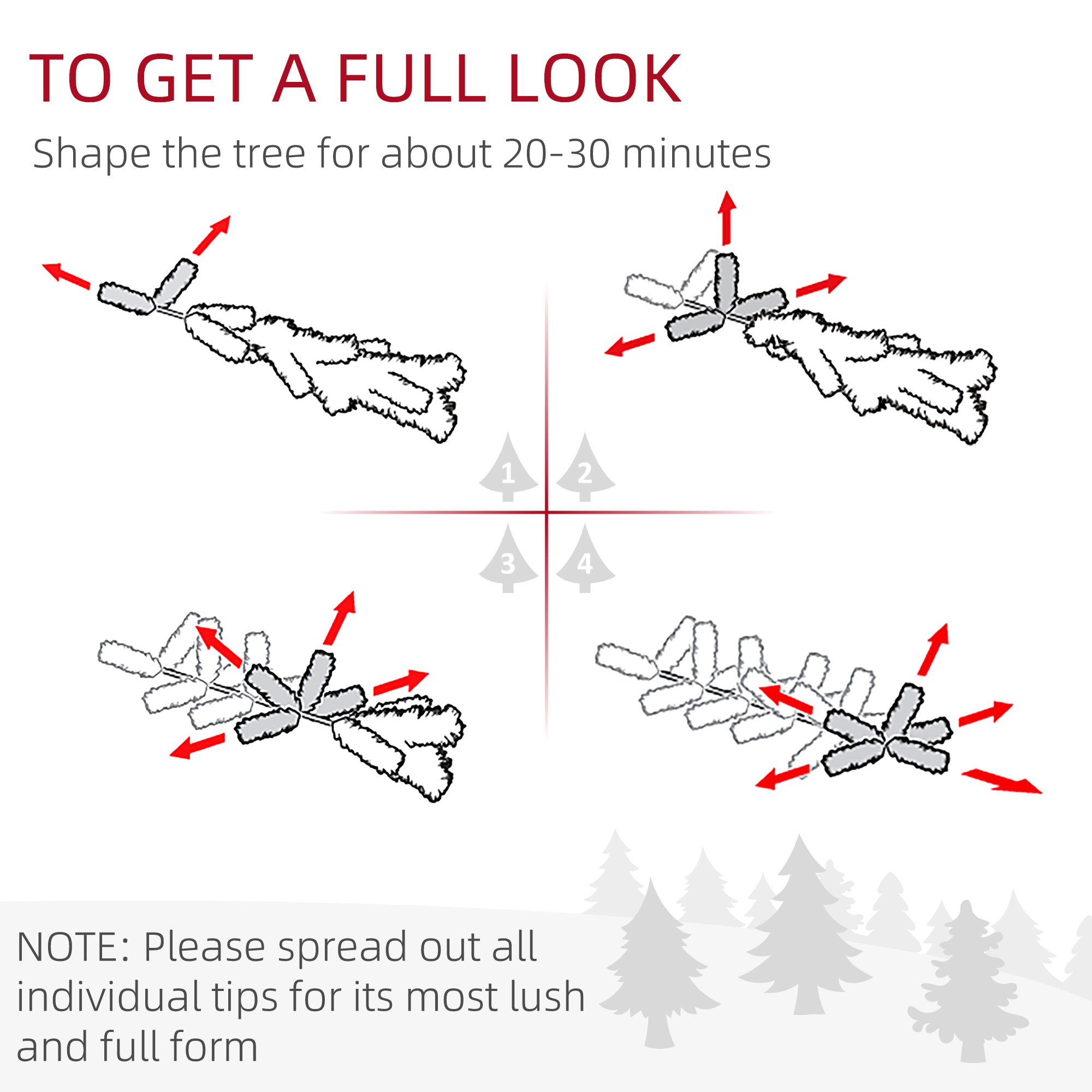 HOMCOM 2 Pack 2.5 Ft Pre-Lit Artificial Christmas Trees for Outdoor Entryway, Cordless Warm White LED, Berries, Pine Cones, Balls, Green Plastic, 70 Branches