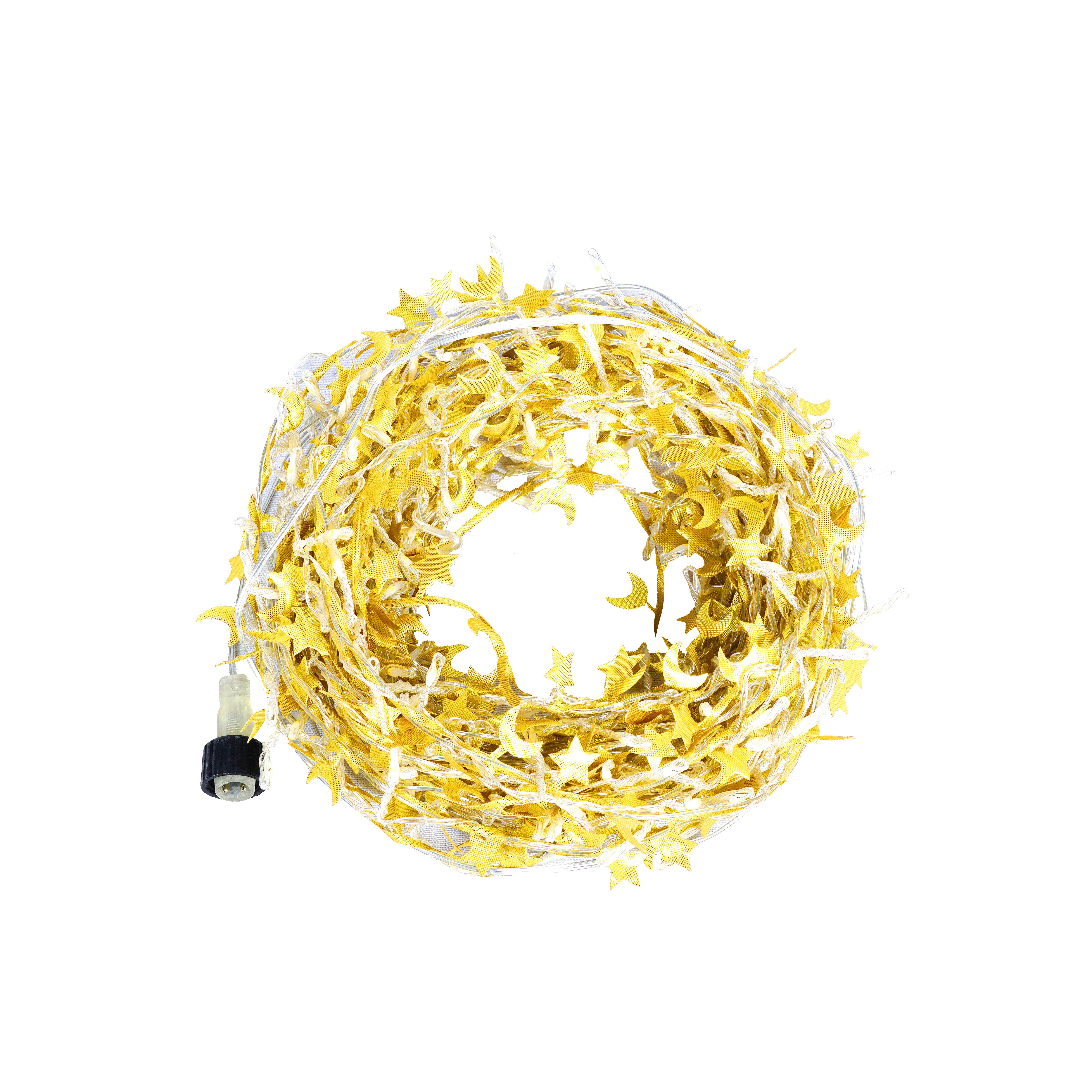 6 Ft Artificial Christmas Tree with LED Star & Moon Lights, 612 Realistic PE Tips, Hinged Green Pine, Sturdy Metal Stand for Indoor Holiday Decor