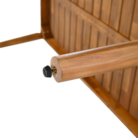 5-Piece Outdoor Patio Dining Set: 63" Acacia Wood Slatted Table & 4 Mix Mocha PE Rattan Chairs with Teak Wood Frames – Durable, Stylish & Easy Assembly for Garden & Backyard Gatherings