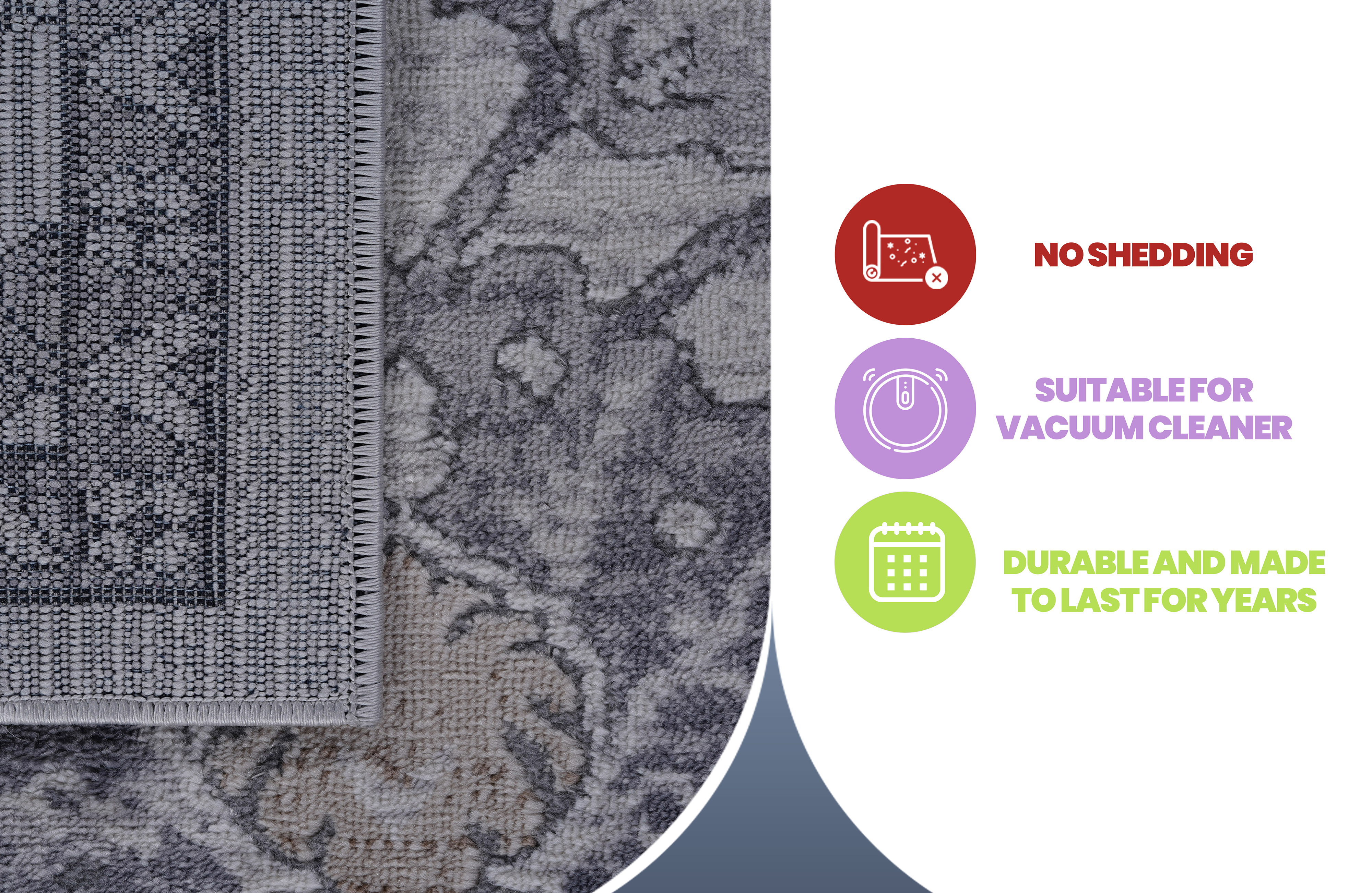 MARFI Collection 5x7 Sand Oriental Area Rug - Stain-Resistant Polyester, Medium Pile, Latex-Free Cotton Backing, Durable for Living Room, Bedroom, Entryway