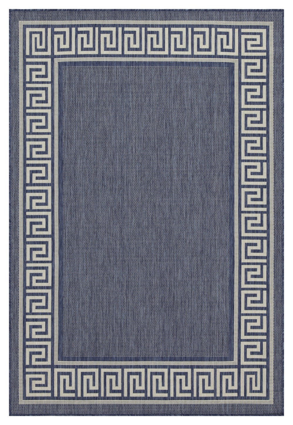 Sunshine GC_HAR2001 Blue 2'7"x7'3" Indoor/Outdoor Area Rug - Durable Polypropylene, Stain Resistant, Easy Clean Patio, Deck, Living Room, Turkey Made