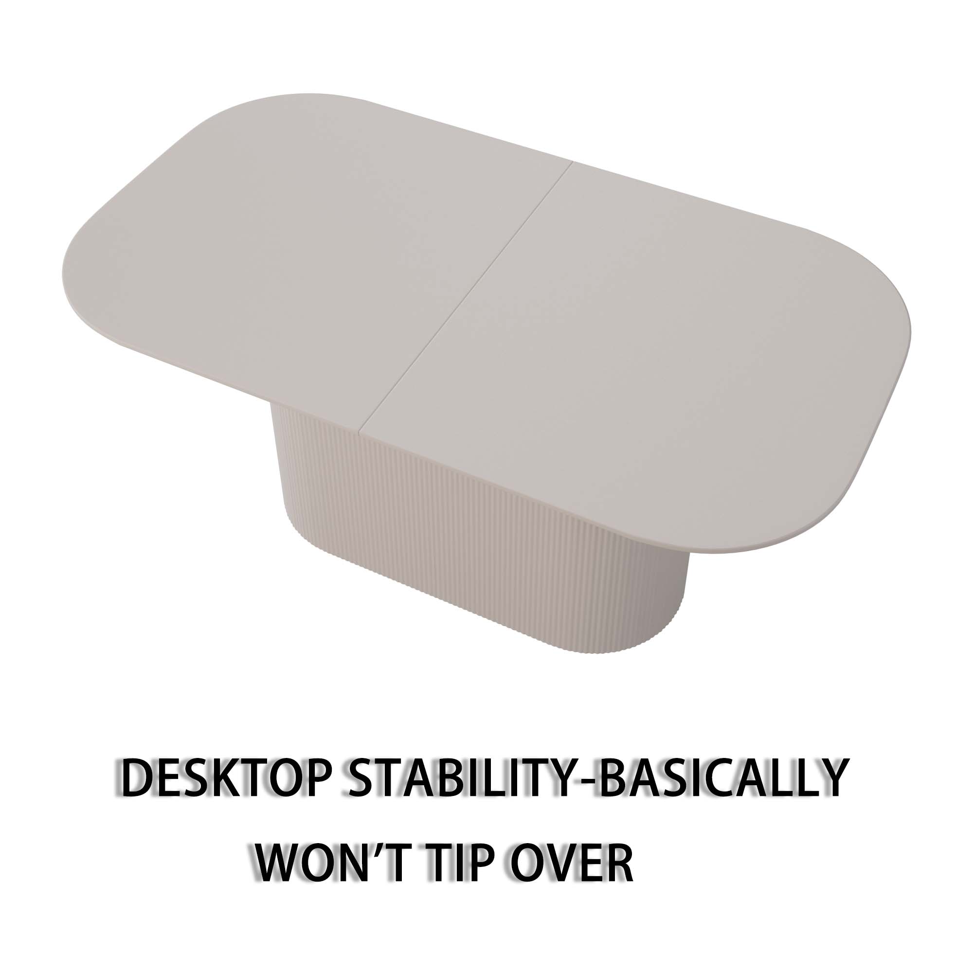 63" Creamy White MDF Dining Table Set for 6-8, Modern Mid-Century Style PU Leather Armless Chairs with Silver Metal Legs, Perfect for Home Kitchen & Dining Room