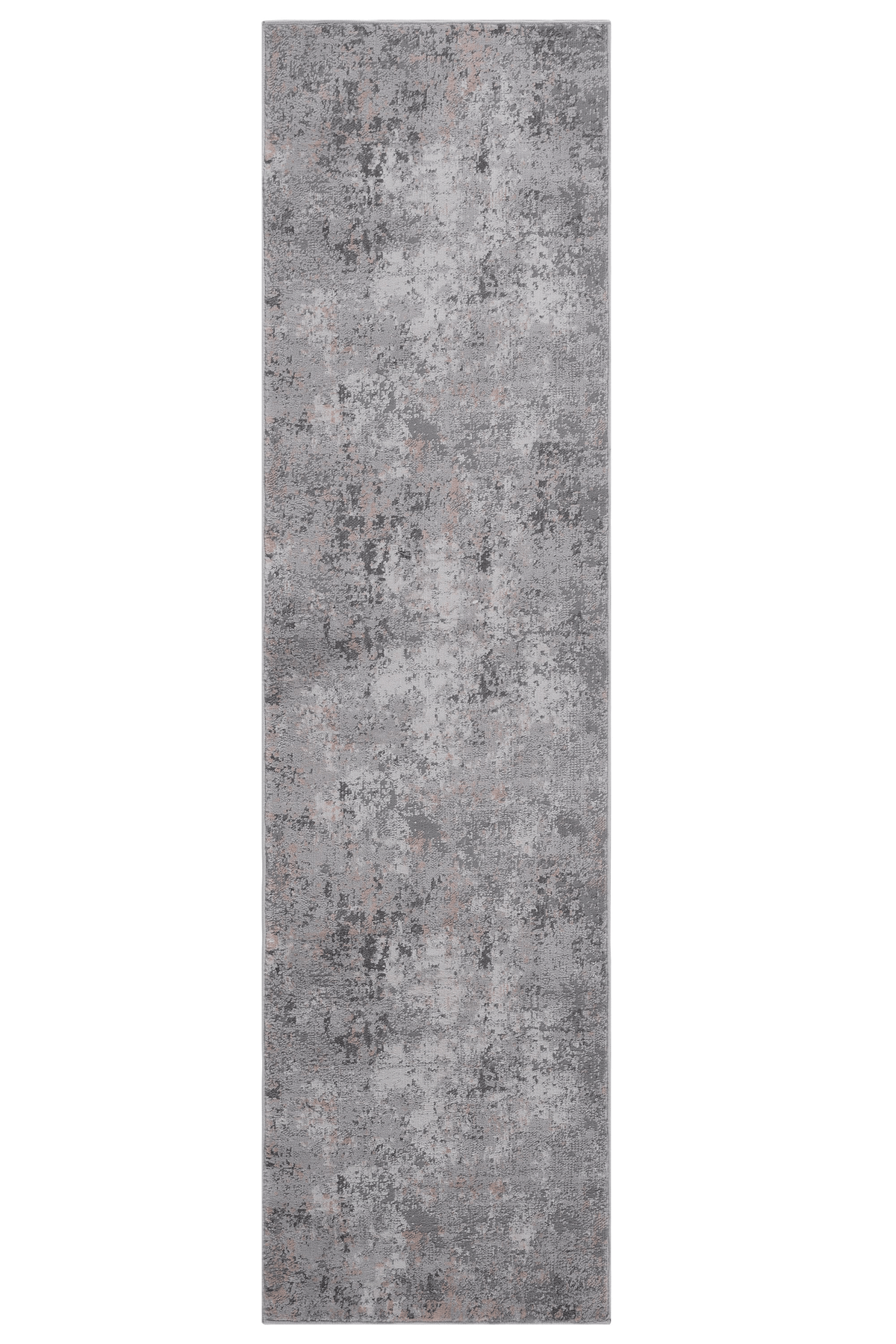 MARFI Collection 2'x8' Runner Rug - Grey Multi Abstract Polyester, Stain-Resistant, Non-Shedding, Kid & Pet-Friendly for Hallway, Entryway, Living Room, Durable Medium Pile