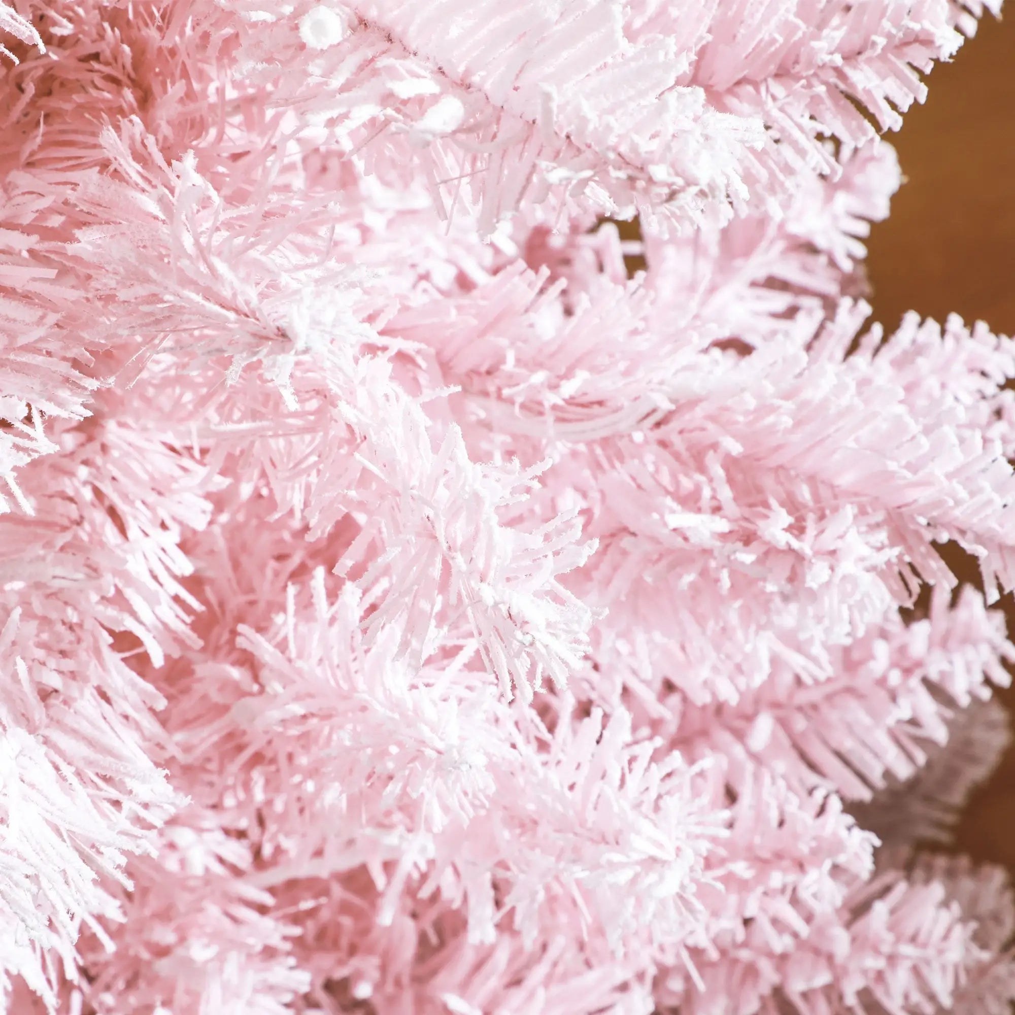 Pink 6FT Pencil Christmas Tree with Warm White LED Lights - Realistic Flame-Retardant Plastic for Cozy Home & Apartment Decor - Easy Setup & Storage