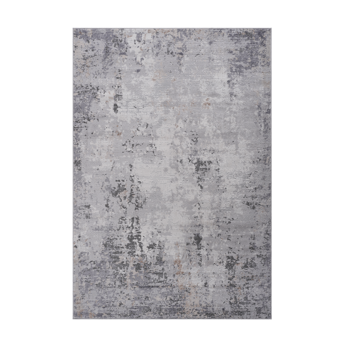 MARFI Collection 5x7 Abstract Area Rug - Ivory & Sand Polyester, Stain-Resistant, Non-Shedding, Kid & Pet Friendly, Medium Pile, Durable Cotton Backing, Turkish Made