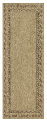 Earth Collection Jute Mocha 7'10" x 10'3" Indoor/Outdoor Area Rug - Durable Polypropylene, Stain-Resistant, Flatweave, Easy Clean, Made in Turkey
