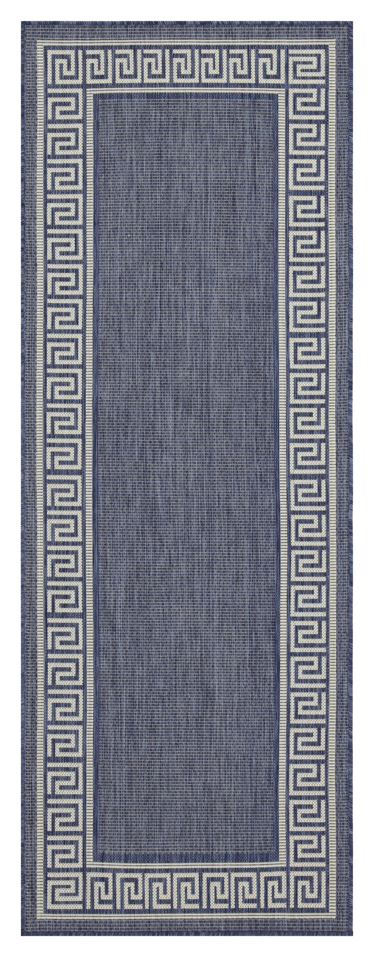 Sunshine GC_HAR2001 Blue 5'3" x 7'3" Indoor/Outdoor Area Rug - Durable Polypropylene, Stain Resistant, Easy Clean, Flatweave, Made in Turkey