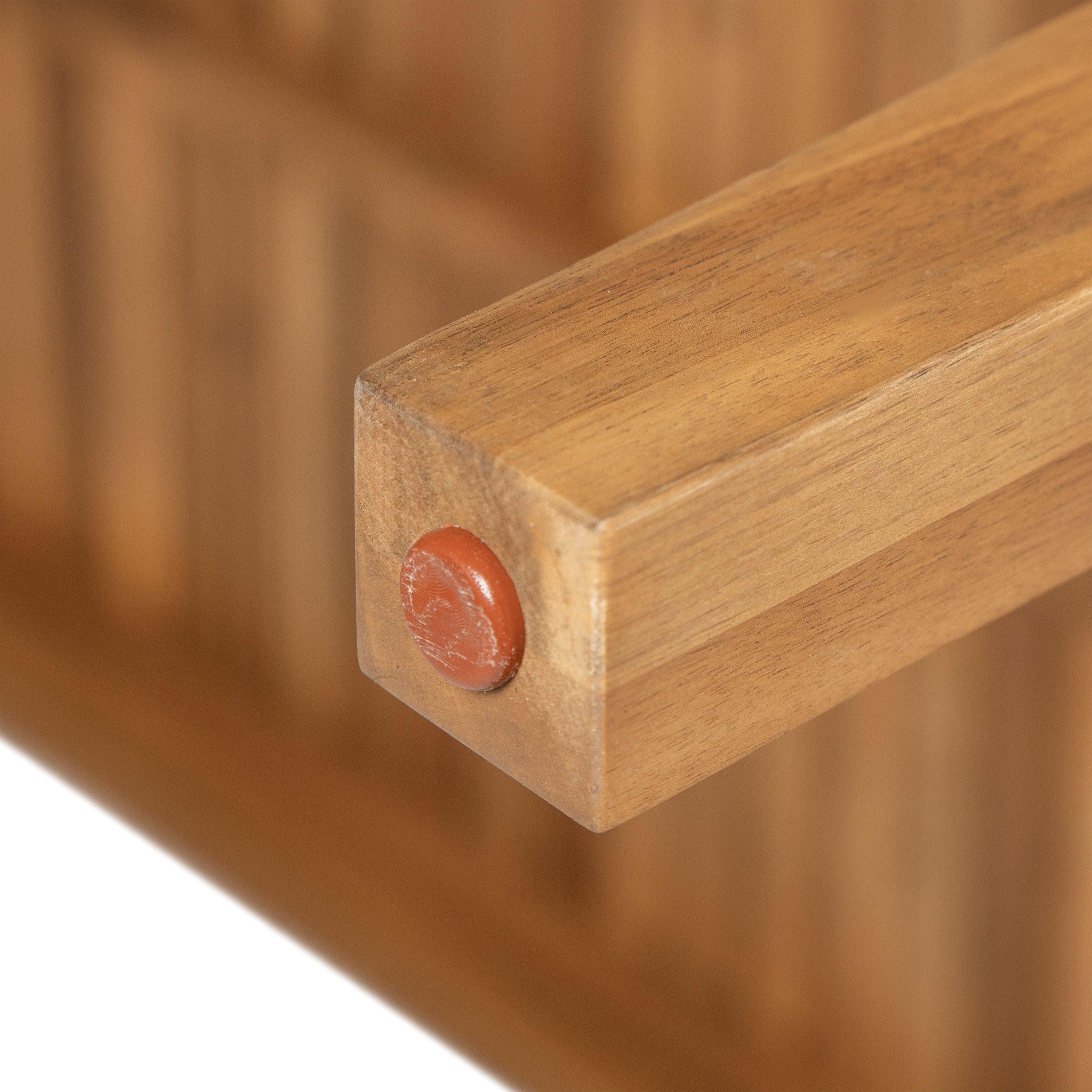 Durable 5-Piece Acacia Wood Patio Furniture Set: Natural Table & 4 Beige Cushioned Chairs for Outdoor Dining, Garden, Deck - Heavy-Duty, All-Weather, 69" Table, 400lb Chairs