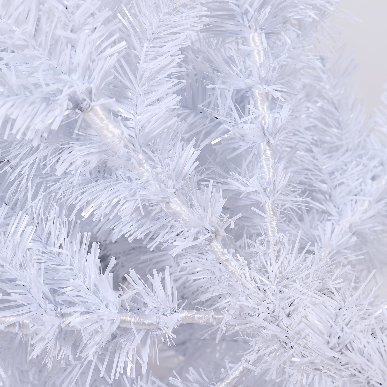 7.5ft White Slim Artificial Christmas Tree | Pencil Design for Apartments & Small Spaces | 1000 Tips for Full Look | Durable Metal Stand | Flame-Retardant PVC | Easy Assembly | Holiday Decor