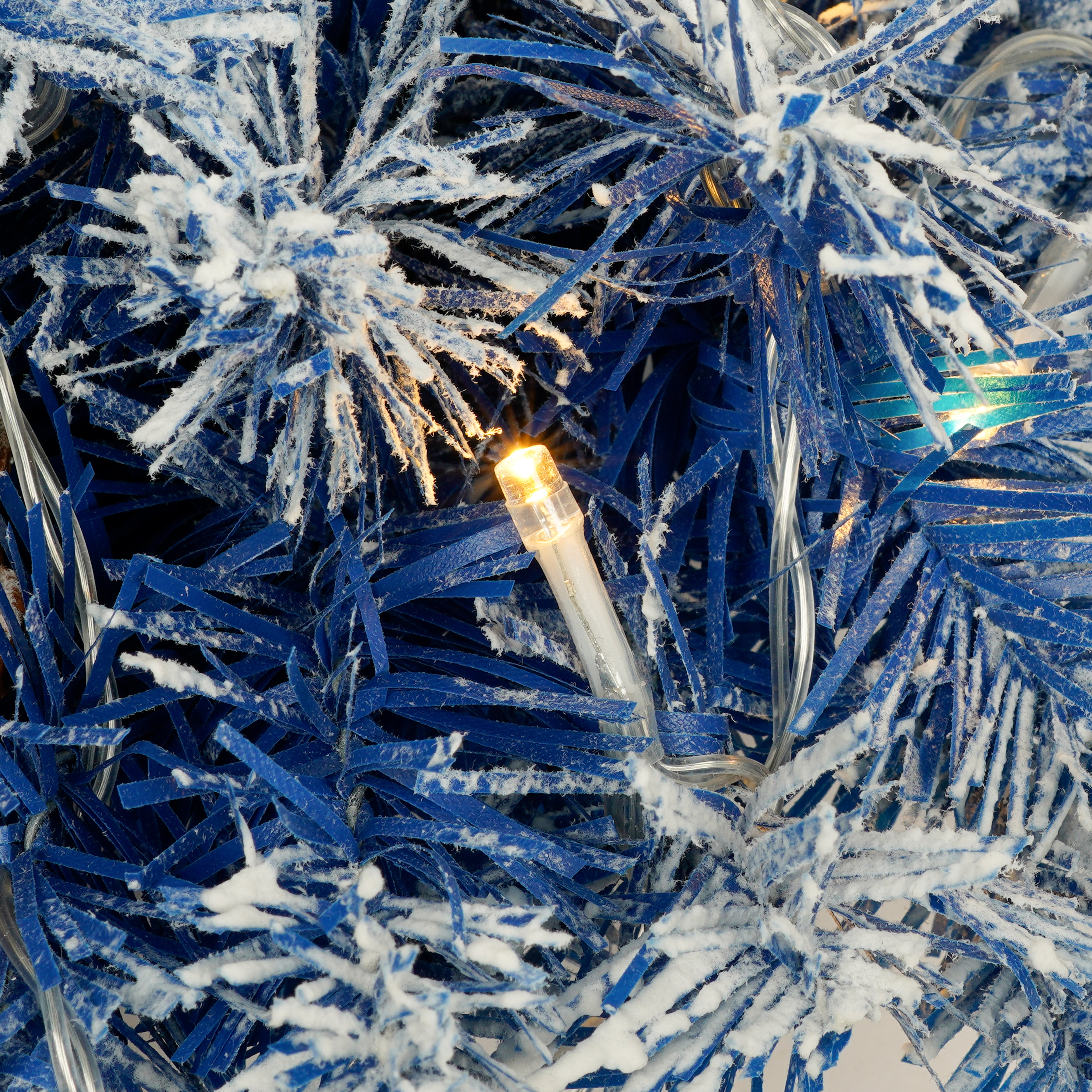 Pre-lit 4-Piece Artificial Christmas Tree Set with Garland &amp; Wreath | 840 PVC Tips, 305 Warm White LED Lights | Fire-Resistant Fir for Home &amp; Office Decor