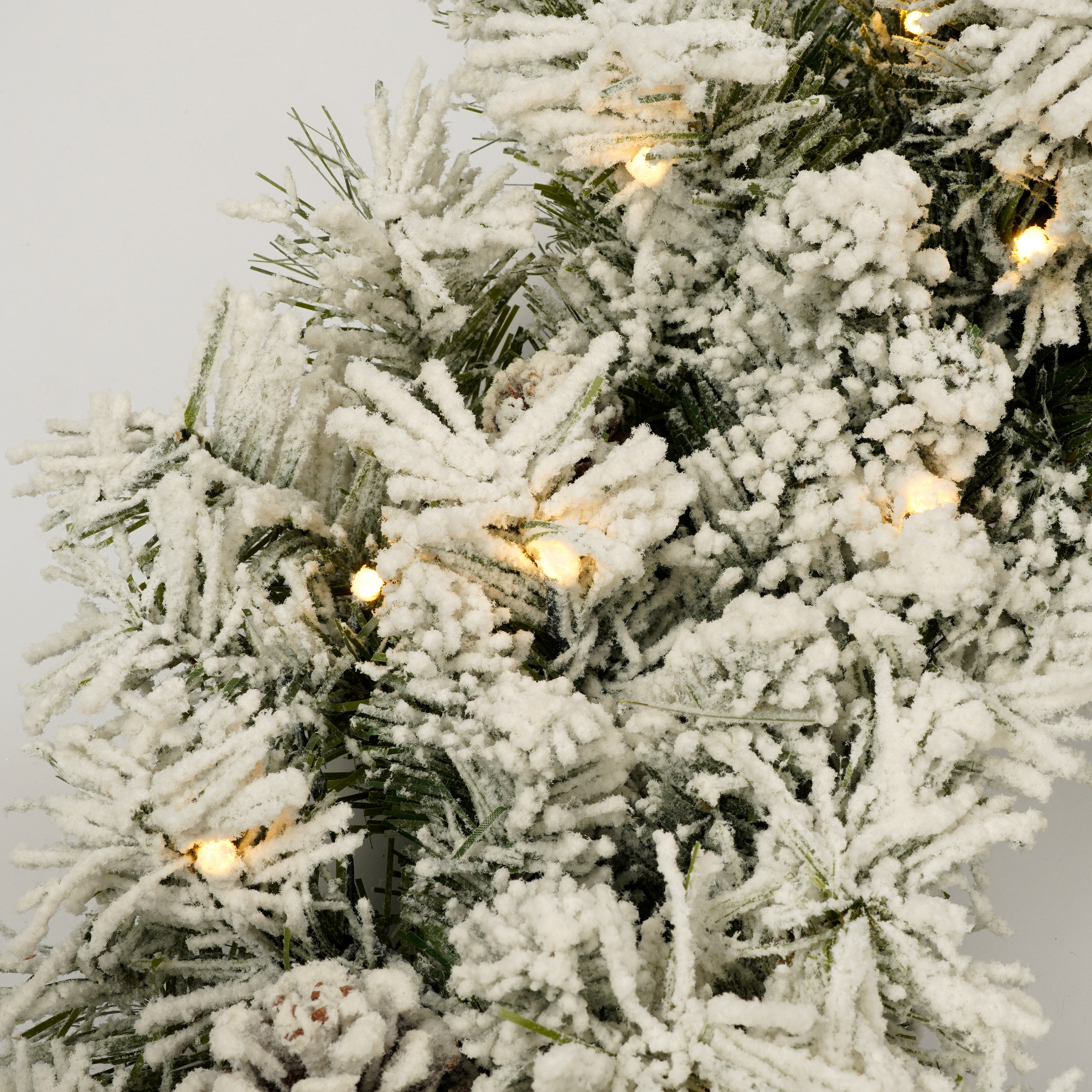 Pre-lit Artificial Christmas Tree 4-Piece Set: 6ft Tree, Garland, Wreath, 4ft Entrance Trees with 325 Warm White LED Lights. Realistic PVC, Indoor/Outdoor Festive Decor.