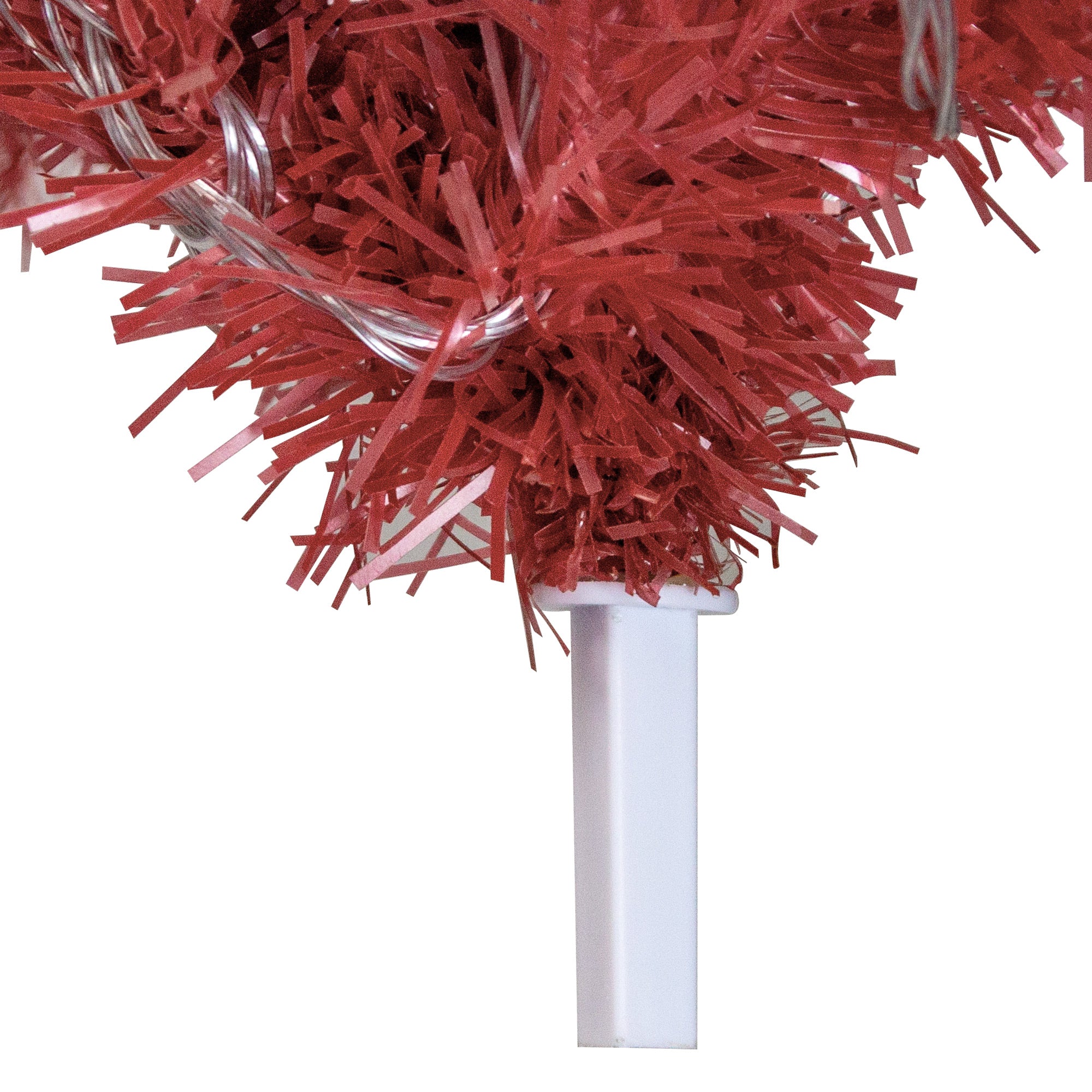 6FT Hinged Santa Hat Christmas Tree - 1250 Lush PVC Tips, 300 LED Lights, Fire-Resistant, Indoor Holiday Decor, Red/White