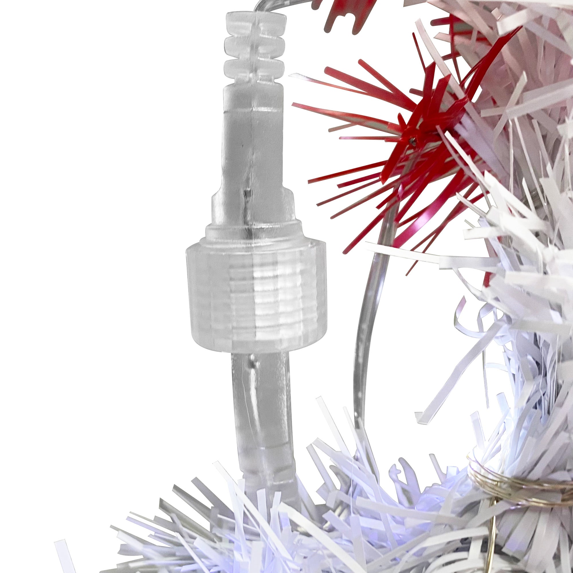 6FT Hinged Santa Hat Christmas Tree - 1250 Lush PVC Tips, 300 LED Lights, Fire-Resistant, Indoor Holiday Decor, Red/White