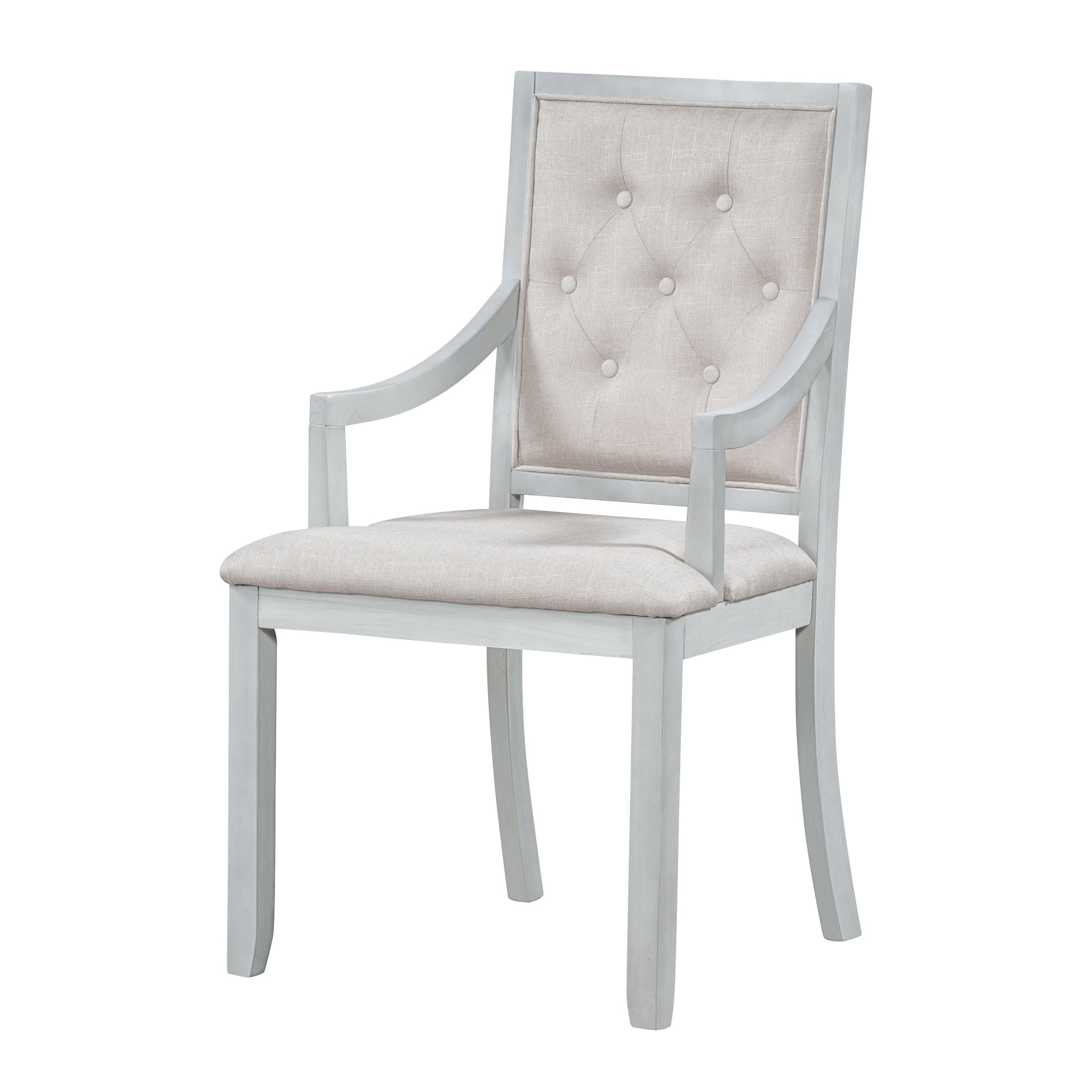 TREXM Extendable Round Dining Set for 4 | Retro 5-Piece Kitchen Table & Chairs | Antique Gray Oak Veneer MDF | 42"-58" Table | Farmhouse Style for Dining Room