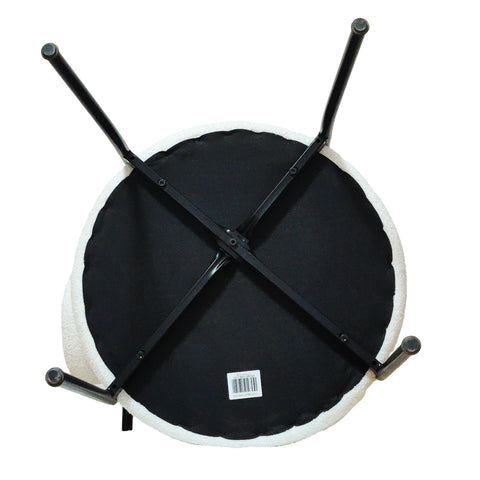 62.4"-78.15" Extendable Dining Table Set for 4-8 | MDF & Black Metal X-Legs | Upholstered Armless Chairs | Modern Kitchen & Dining Room Furniture | Easy Clean, Durable, Stylish