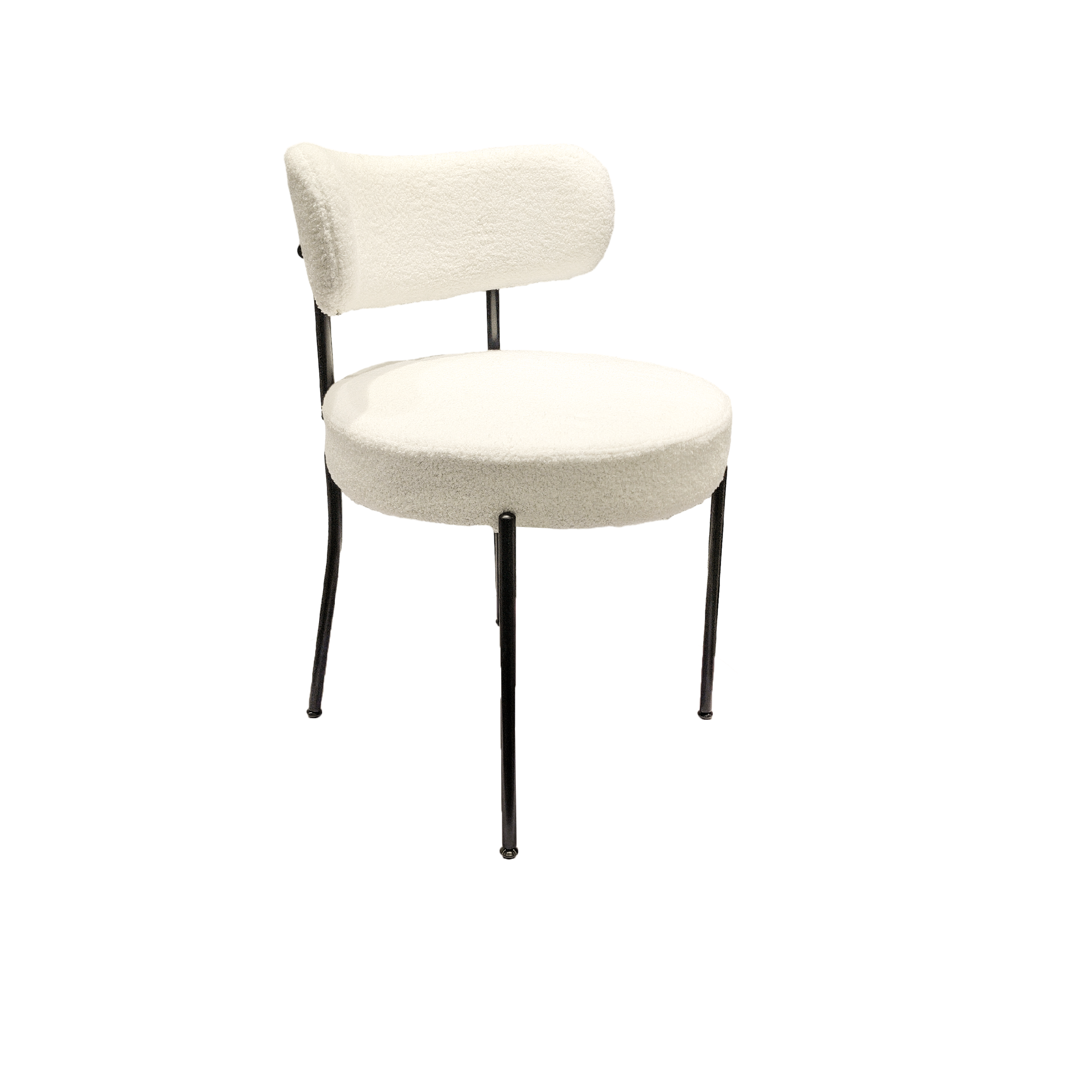 62.4"-78.15" Extendable Dining Table Set for 6-8, Modern MDF Kitchen Table with Black X-Legs & 6 Upholstered Armless Chairs, White & Black for Dining Room