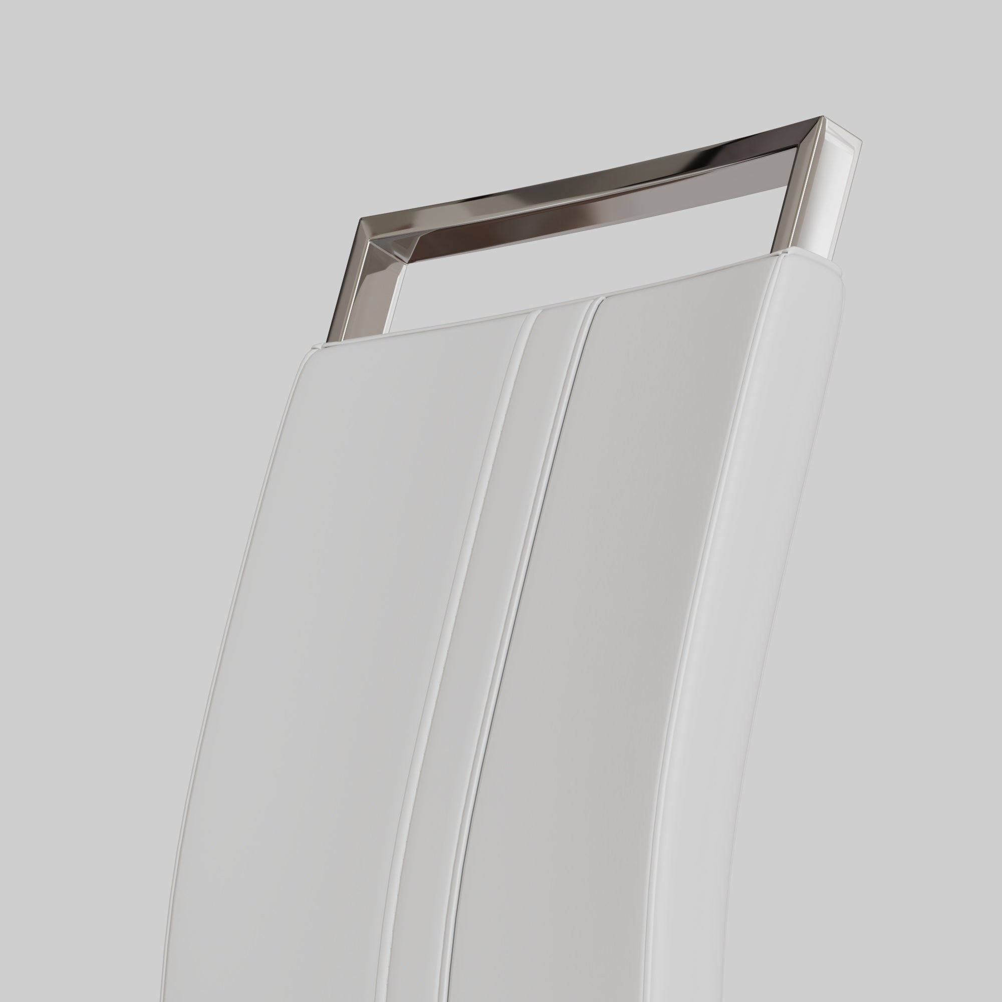 63" Cream MDF Dining Table Set for 6: Modern PU Armless Chairs with Silver Metal Legs, Mid-Century Style, Stain-Resistant Top, Ideal for Home Kitchen & Dining Room Gatherings