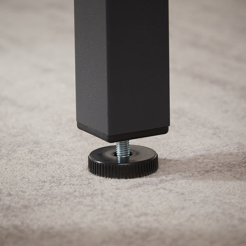 Industrial Black Dining Table Set with 2 Benches for 4 | 43.3" L x 23.6" W Particleboard & Steel Kitchen Breakfast Counter | Space-Saving, Durable, Easy Assembly for Living Room, Party Room