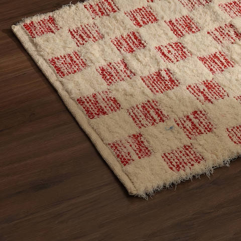 Camelot 36x24" Red Scatter Rug - Soft Cotton Blend Accent Rug for Living Room, Bedroom, Entryway. Textured Comfort, Fringed Edges, Rustic Elegance. Durable, Easy Care Home Décor from India.