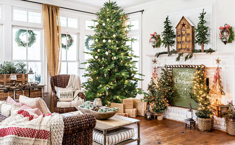 4FT Green PVC+PE Christmas Tree: 919 Realistic Tips, 150 Warm White UL Lights, Hinged Branches, Sturdy Metal Stand - Perfect for Festive Home Holiday Decor