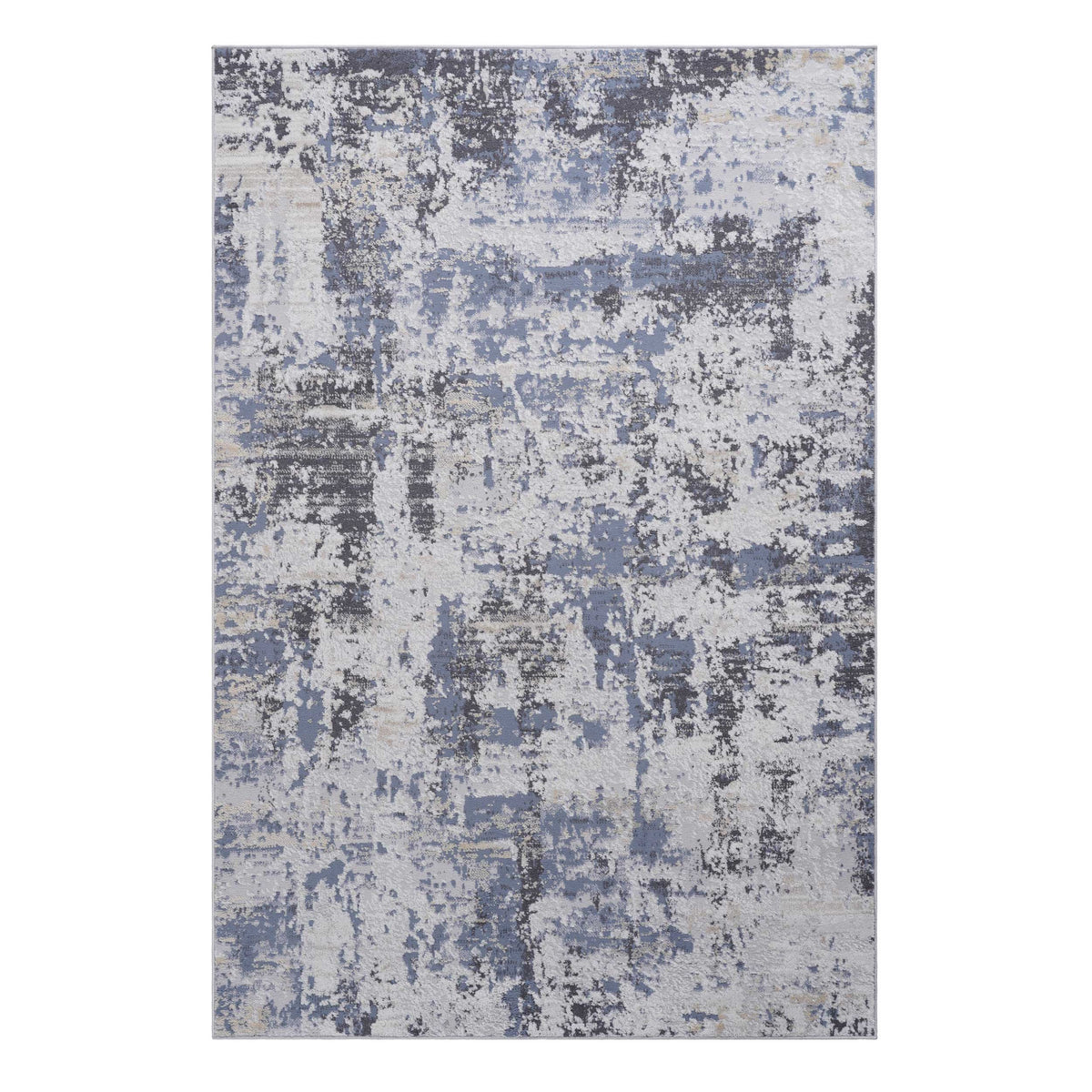 PAYAS Collection 5x7 Grey Abstract Area Rug - Stain Resistant, Non-Shedding Polyester for Living Room, Bedroom, Nursery, Dorm - Kid & Pet Friendly, Easy Care, Medium Pile, Latex-Free Cotton Backing