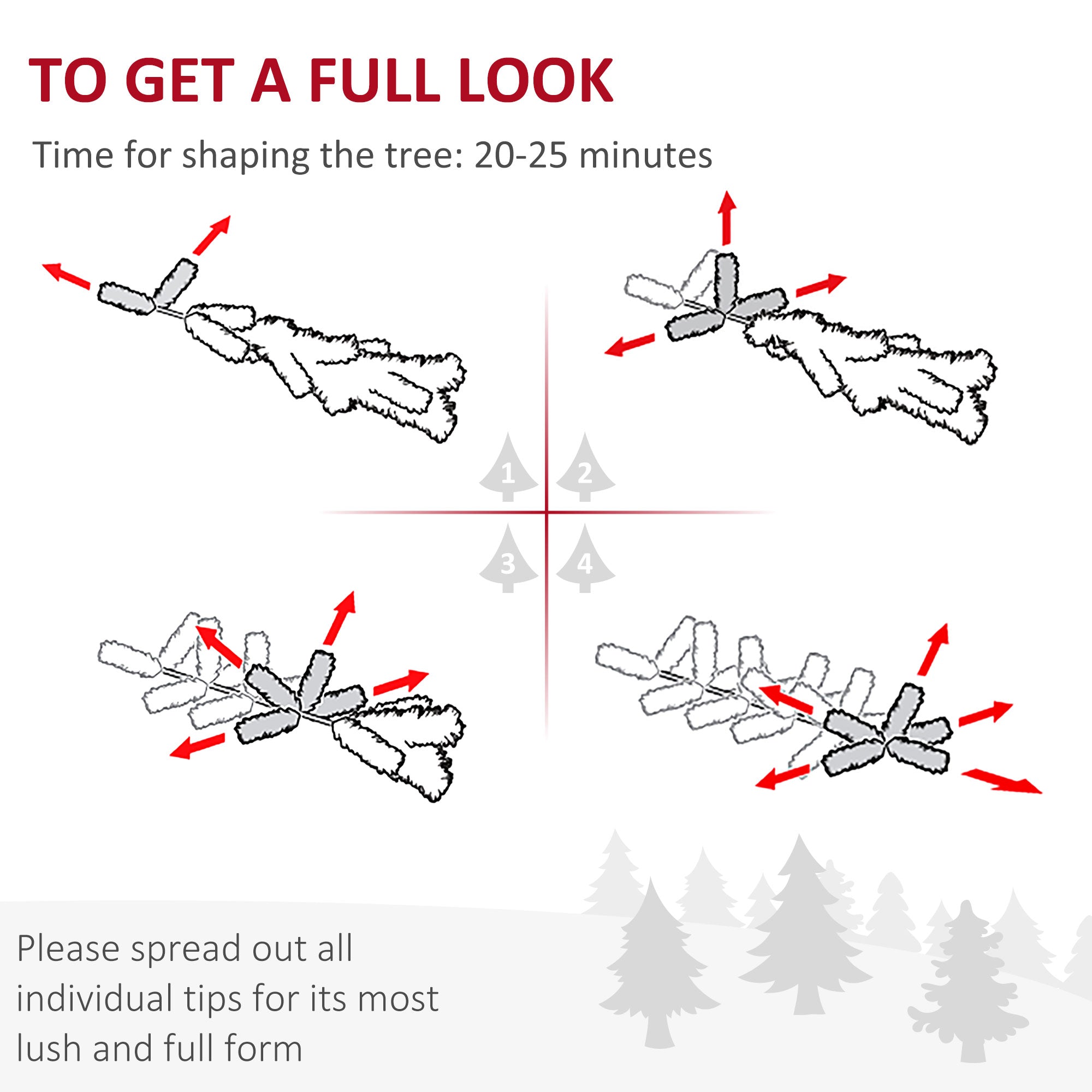 HOMCOM 6ft Pink & White Pencil Fir Artificial Christmas Tree | Slim Unlit PVC Xmas Tree with Realistic Branches & Steel Base | Perfect for Small Spaces, Entryways, Fireplace Decor