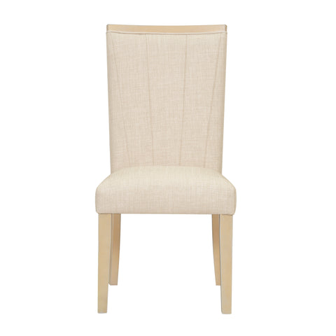 TOPMAX 6-Piece Natural Rubberwood Dining Set: 78" Extendable Pedestal Table w/ 18" Leaf, 4 Upholstered Chairs &amp; Bench for Dining Room, Seats 6