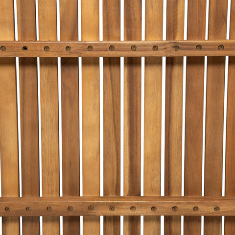 Durable 5-Piece Acacia Wood Patio Furniture Set: Natural Table & 4 Beige Cushioned Chairs for Outdoor Dining, Garden, Deck - Heavy-Duty, All-Weather, 69" Table, 400lb Chairs