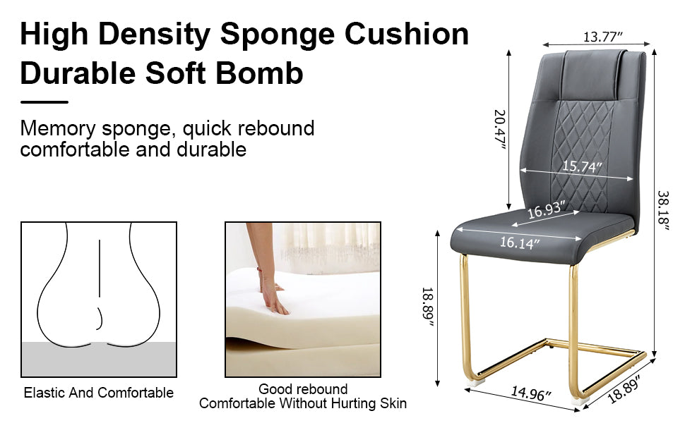 Modern Minimalist Dining Table Set with Imitation Marble Glass Top &amp; U-Bracket Legs - Seats 4-8 - Black &amp; Gold MDF - Perfect for Dining &amp; Living Rooms