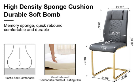 Modern Minimalist Dining Table Set with Imitation Marble Glass Top &amp; U-Bracket Legs - Seats 4-8 - Black &amp; Gold MDF - Perfect for Dining &amp; Living Rooms